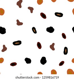 Dark Multicolor vector seamless cover with spots. Glitter abstract illustration with blurred drops of rain. Design for textile, fabric, wallpapers.