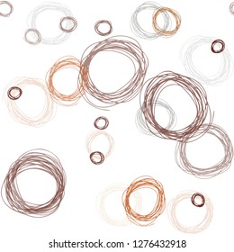 Dark Multicolor vector seamless cover with spots. Illustration with set of shining colorful abstract circles. Design for wallpaper, fabric makers.