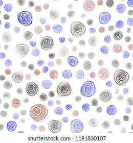 Dark Multicolor vector seamless doodle blurred template. Flowers on blurred abstract background with gradient. Completely new template for your brand book.
