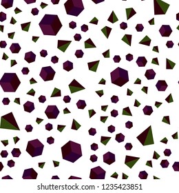 Dark Multicolor vector seamless, isometric texture with poly style with cubes. Abstract illustration with colorful lines, cubes. Pattern for trendy fabric, wallpapers.