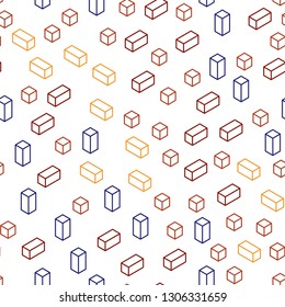 Dark Multicolor vector seamless, isometric layout with lines, rectangles. Beautiful illustration with rectangles and squares. Design for wallpaper, fabric makers.