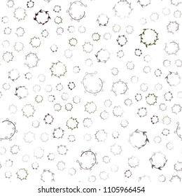 Dark Multicolor vector seamless layout with circle shapes. Modern abstract illustration with colorful water drops. Pattern can be used for ads, leaflets.