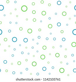 Dark Multicolor vector seamless layout with circle shapes. Beautiful colored illustration with blurred circles in nature style. Pattern can be used for futuristic ad, booklets.