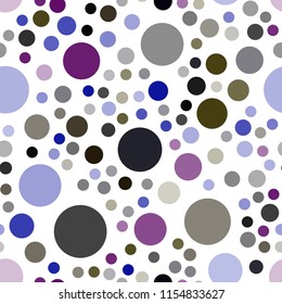 Dark Multicolor vector seamless layout with circle shapes. Blurred decorative design in abstract style with bubbles. Pattern can be used for beautiful websites.