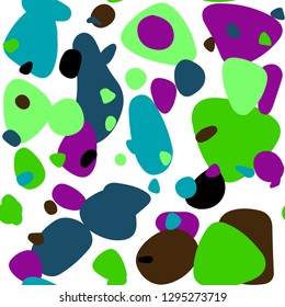 Dark Multicolor vector seamless layout with circle shapes. Glitter abstract illustration with blurred drops of rain. Template for business cards, websites.