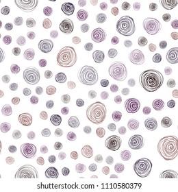Dark Multicolor vector seamless natural abstract background. Doodle illustration of flowers in Origami style with gradient. Hand painted design for web, wrapping, wallpaper.