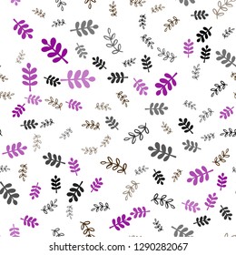 Dark Multicolor vector seamless natural artwork with leaves, branches. Creative illustration in blurred style with leaves, branches. Texture for window blinds, curtains.