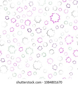 Dark Multicolor vector seamless  pattern with spheres. Beautiful colored illustration with blurred circles in nature style. Pattern can be used for beautiful websites.