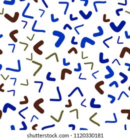 Dark Multicolor vector seamless  pattern with bubble shapes. Shining crooked illustration in marble style. Marble design for your web site.