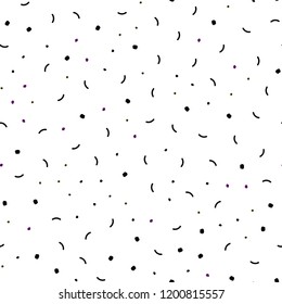 Dark Multicolor vector seamless pattern with spheres, triangles. Modern abstract colorful illustration with spheres and lines. Template for business cards, websites.