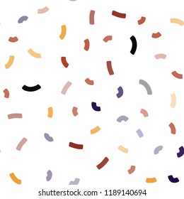 Dark Multicolor vector seamless template with bent ribbons. A vague circumflex abstract illustration with gradient. Marble style for your business design.