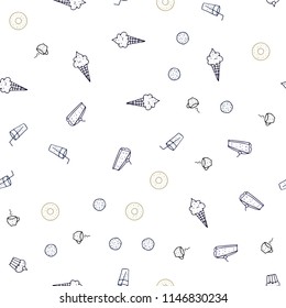 Dark Multicolor vector seamless texture with delicious snacks. Beautiful colored illustration with food in doodle style. Pattern for menu of cafes, bars, restaurants.