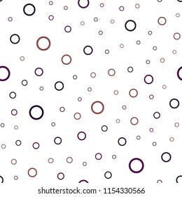 Dark Multicolor vector seamless texture with disks. Blurred bubbles on abstract background with colorful gradient. New design for ad, poster, banner of your website.