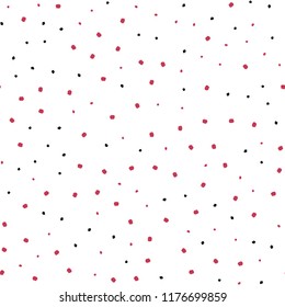 Dark Multicolor vector seamless texture with disks. Beautiful colored illustration with blurred circles in nature style. Design for textile, fabric, wallpapers.