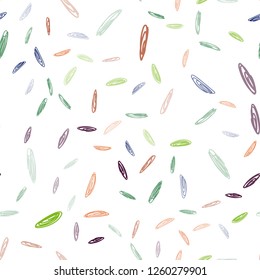 Dark Multicolor vector seamless texture with disks. Blurred bubbles on abstract background with colorful gradient. Pattern can be used for futuristic ad, booklets.