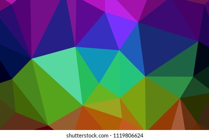 Dark Multicolor vector shining triangular backdrop. Colorful illustration in abstract style with triangles. New template for your brand book.