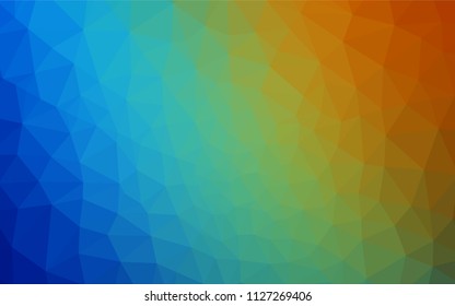 Dark Multicolor vector shining triangular backdrop. Colorful illustration in polygonal style with gradient. Pattern for a brand book's backdrop.