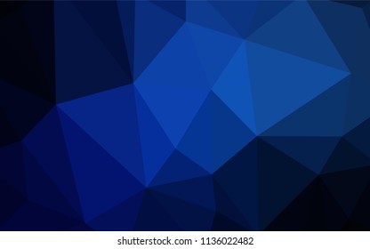 Dark Multicolor vector shining triangular cover. A sample with polygonal shapes. A completely new design for your leaflet.