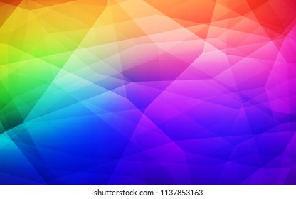 Dark Multicolor vector shining triangular layout. Glitter abstract illustration with an elegant triangles. Textured pattern for your backgrounds.