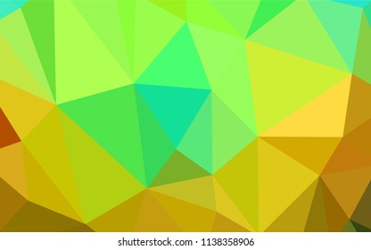 Dark Multicolor vector shining triangular layout. Creative geometric illustration in Origami style with gradient. A completely new design for your leaflet.