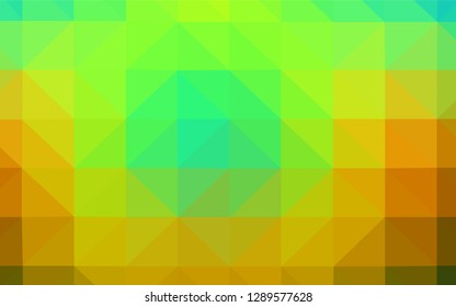 Dark Multicolor vector shining triangular layout. Triangular geometric sample with gradient.  A new texture for your web site.