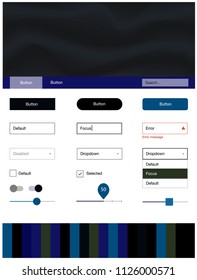 Dark Multicolor vector style guide with bent lines. Creative illustration in halftone marble style with gradient. Beautiful layout for websites, landing pages.