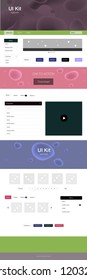 Dark Multicolor vector style guide with bent lines. Creative illustration in halftone marble style with gradient. This template you can use for landing pages.