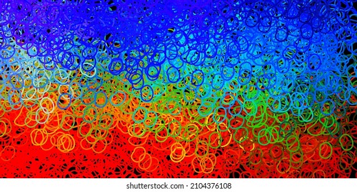 Dark multicolor vector template with abstract forms. Illustration with colorful shapes in abstract style. Background for cell phones.