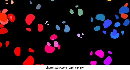 Dark multicolor vector template with abstract forms. Colorful abstract forms with gradient in simple style. Smart design for your business.