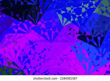Dark Multicolor vector template with abstract forms. Modern abstract illustration with gradient random forms. Elegant design for wallpaper set.