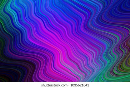 Dark Multicolor vector template with bubble shapes. Blurred geometric sample with gradient bubbles.  A completely new template for your business design.
