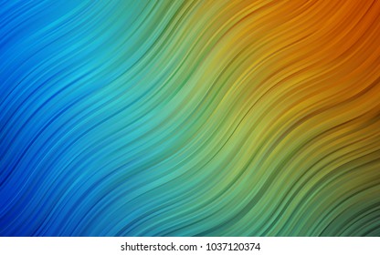 Dark Multicolor vector template with bubble shapes. A sample with blurred bubble shapes. A completely new memphis design for your business.