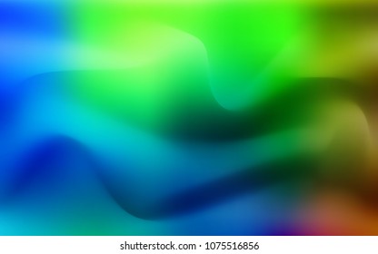 Dark Multicolor vector template with bubble shapes. A sample with blurred bubble shapes. The elegant pattern for brand book.