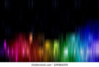 Dark Multicolor vector template with bubble shapes. Blurred geometric sample with gradient bubbles.  The elegant pattern for brand book.