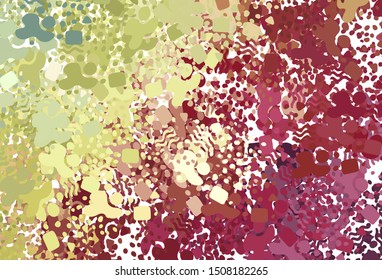 Dark Multicolor vector template with chaotic shapes. Illustration with colorful gradient shapes in abstract style. Background for a cell phone.