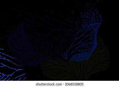 Plantilla vectorial multicolor oscuro con formas caóticas. Ilustración simple y colorida con formas abstractas de gradiente. Fondo para un teléfono móvil.