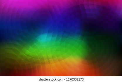 Dark Multicolor vector template with circles. Abstract illustration with colored bubbles in nature style. New design for ad, poster, banner of your website.