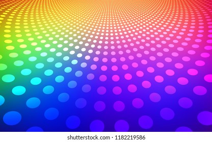 Dark Multicolor vector template with circles. Blurred decorative design in abstract style with bubbles. Completely new template for your brand book.