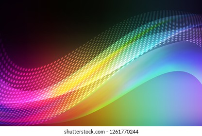 Dark Multicolor vector template with circles, triangles. Abstract illustration with colorful discs and triangles. Pattern for beautiful websites.