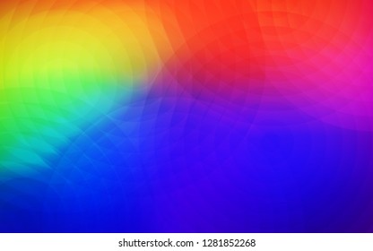 Dark Multicolor vector template with circles. Modern abstract illustration with colorful water drops. Pattern can be used for ads, leaflets.