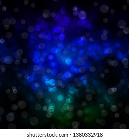Dark Multicolor vector template with circles. Modern abstract illustration with colorful circle shapes. New template for your brand book.