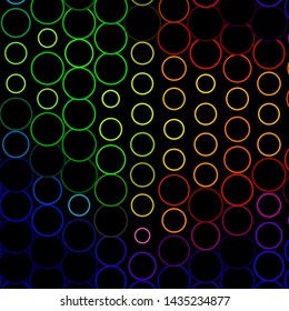 Dark Multicolor vector template with circles. Colorful illustration with gradient dots in nature style. Design for posters, banners.