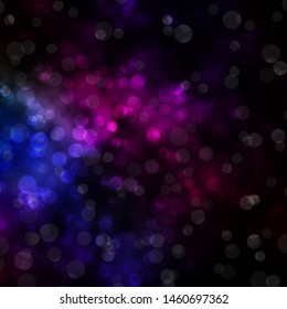 Dark Multicolor vector template with circles. Modern abstract illustration with colorful circle shapes. Pattern for websites, landing pages.