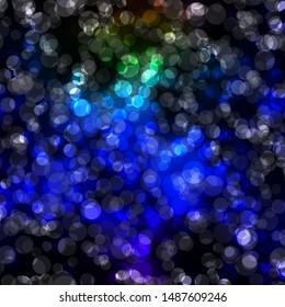 Dark Multicolor vector template with circles. Abstract decorative design in gradient style with bubbles. Pattern for wallpapers, curtains.