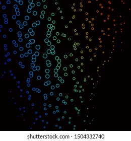 Dark Multicolor vector template with circles. Colorful illustration with gradient dots in nature style. Design for posters, banners.