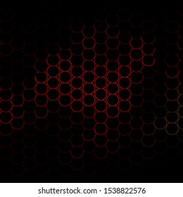 Dark Multicolor vector template with circles. Illustration with set of shining colorful abstract spheres. Design for posters, banners.