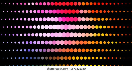 Dark Multicolor vector template with circles. Abstract illustration with colorful spots in nature style. Design for your commercials.