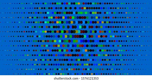 Dark Multicolor vector template with circles. Illustration with set of shining colorful abstract spheres. Design for your commercials.