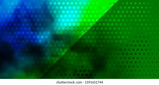 Dark Multicolor vector template with circles. Abstract colorful disks on simple gradient background. New template for your brand book.