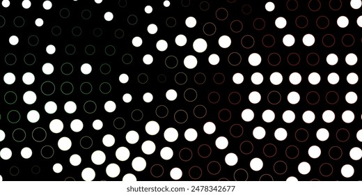 Dark Multicolor vector template with circles. Abstract illustration with colorful spots in nature style. Design for your commercials.